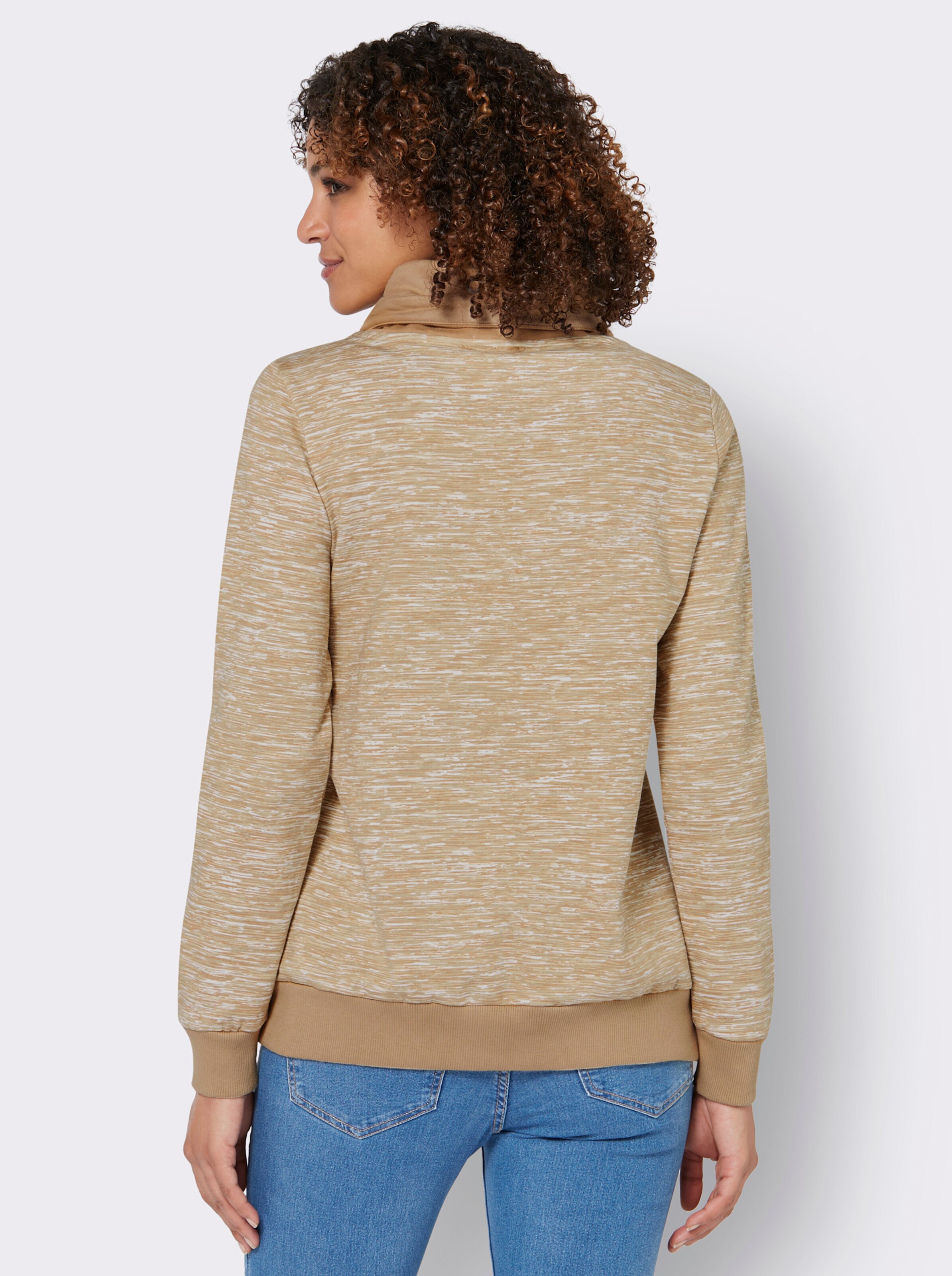 Sweatshirt mit Kontrast-Details