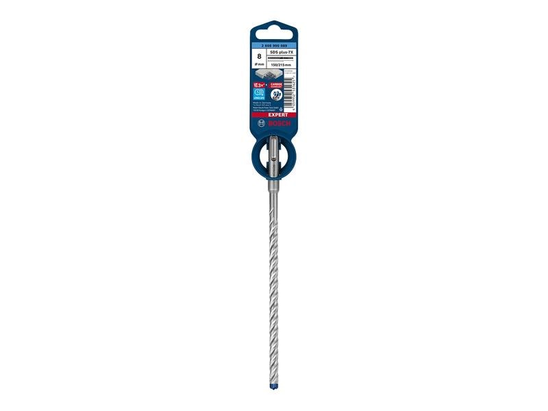 Bosch Professional Hammerbohrer EXPERT SDS plus-7X, 8 x 150 Bohrer für mehr Leistung, Zuverlässigkeit und Langlebigkeit
