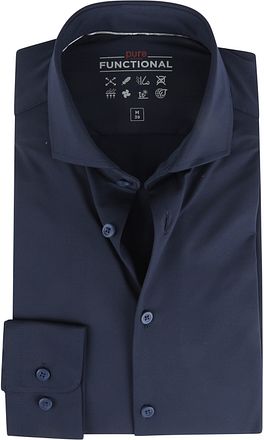 Pure Overhemd Functional Donkerblauw 4030-21750-130 kopen