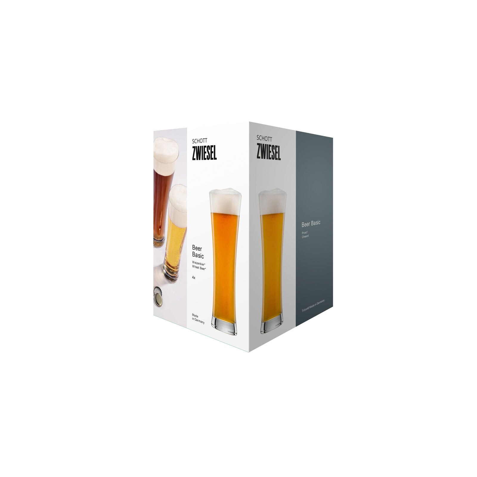 SCHOTT ZWIESEL Weizenbierglas BEER BASIC 4er Set - je 500 ml