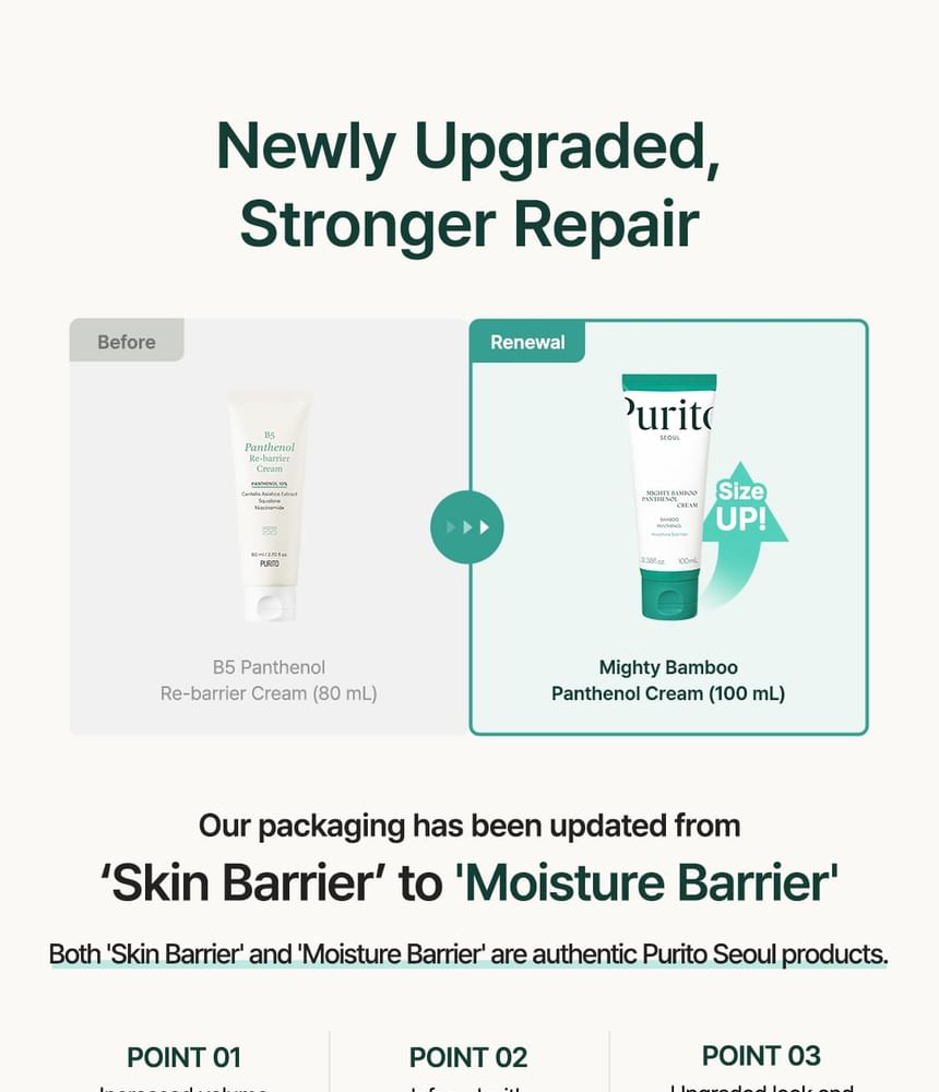 Purito SEOUL - Mighty Bamboo Panthenol Cream