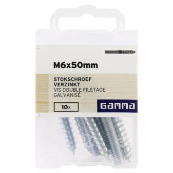 GAMMA stokschroef M4 x 30 mm 10 stuks
