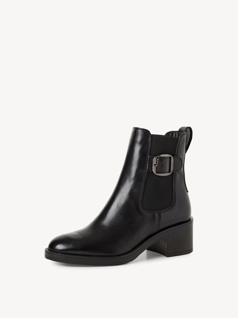 Leren Chelseaboot - zwart
