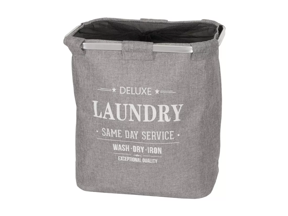 Collecteur de linge MCW-C34 avec filet 82l, gris