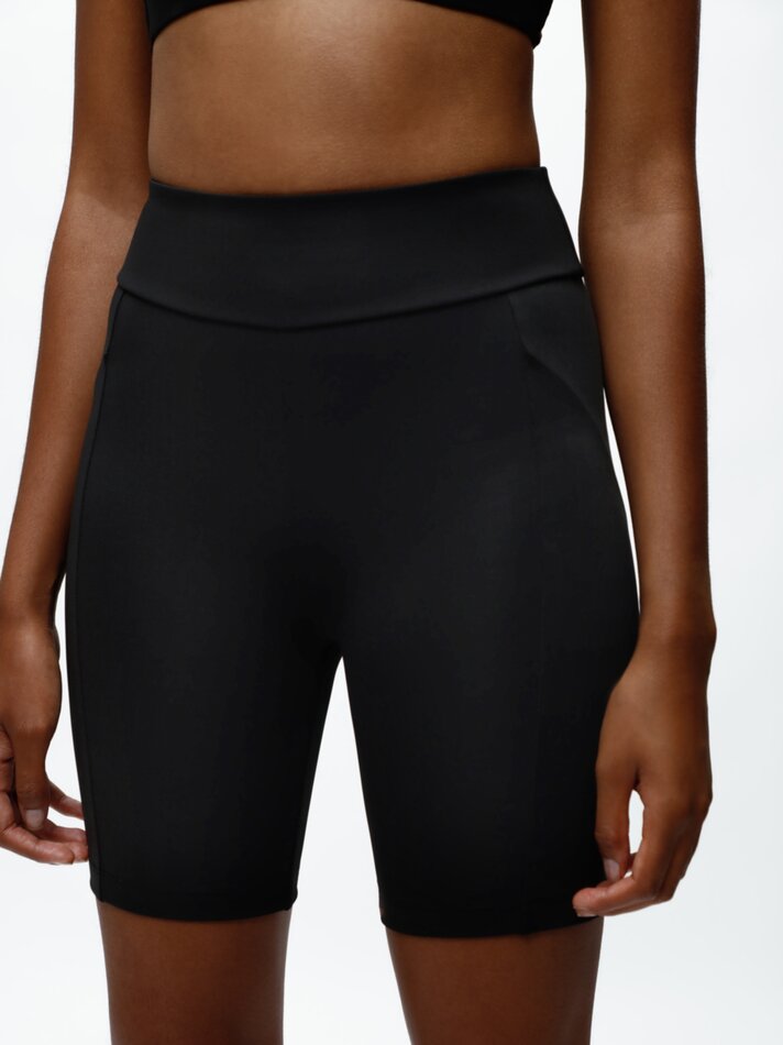 Calça legging esportiva para ciclismo - Preta