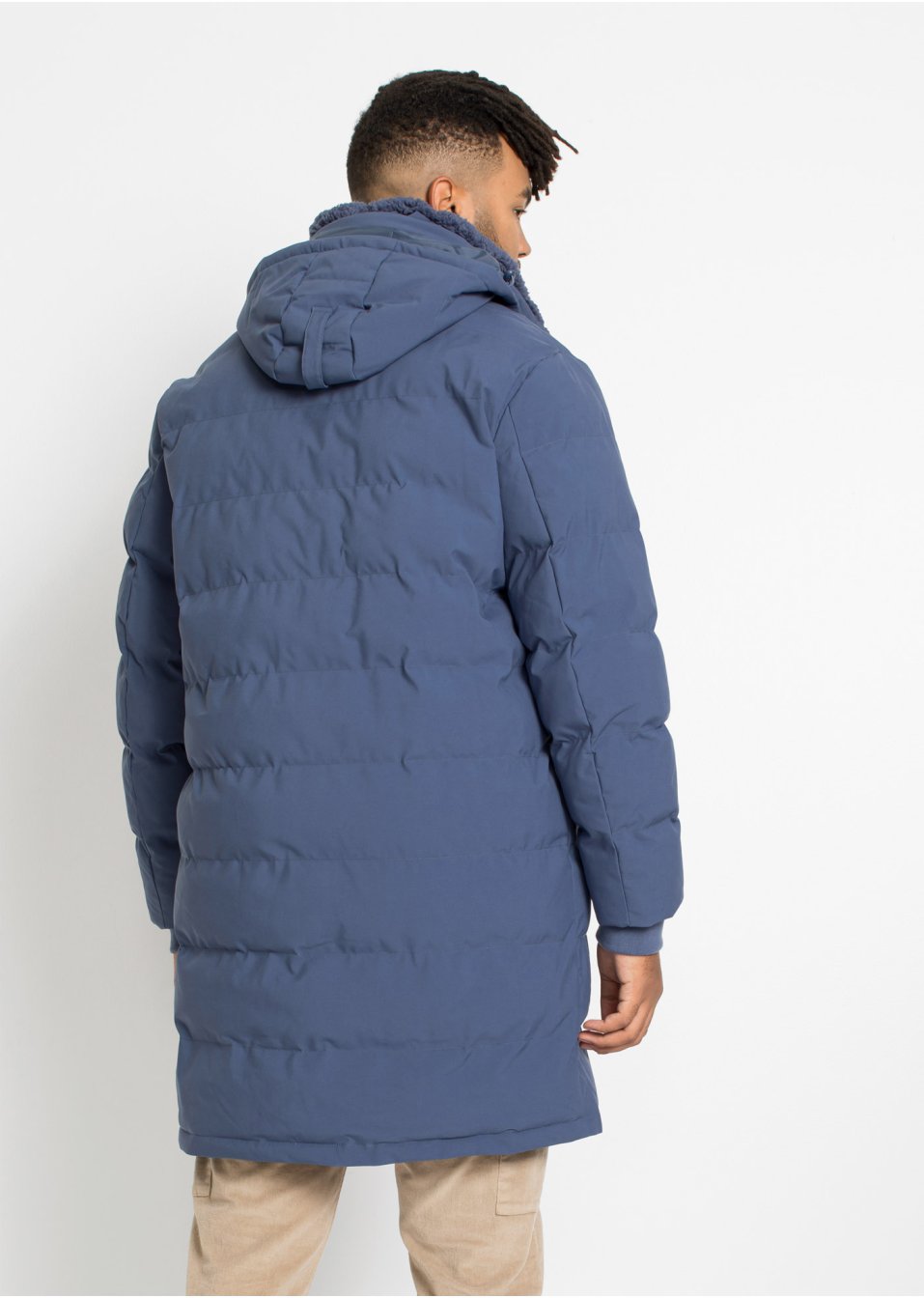 Parka longue à capuche amovible