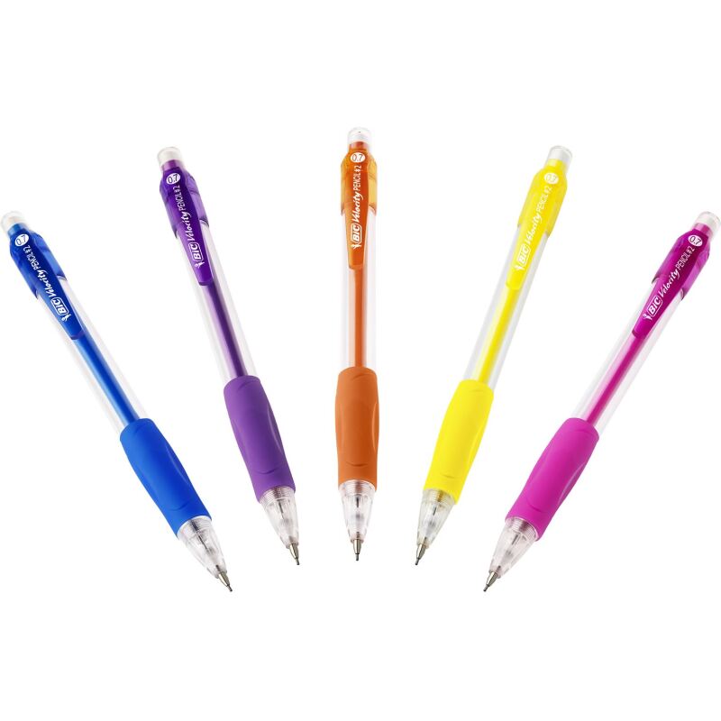 Portemine rechargeable Velocity Bic pointe 0,7 mm HB couleurs assorties