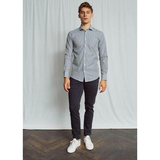 Bruun & Stengade Love Skjorte, Navy/White, 42