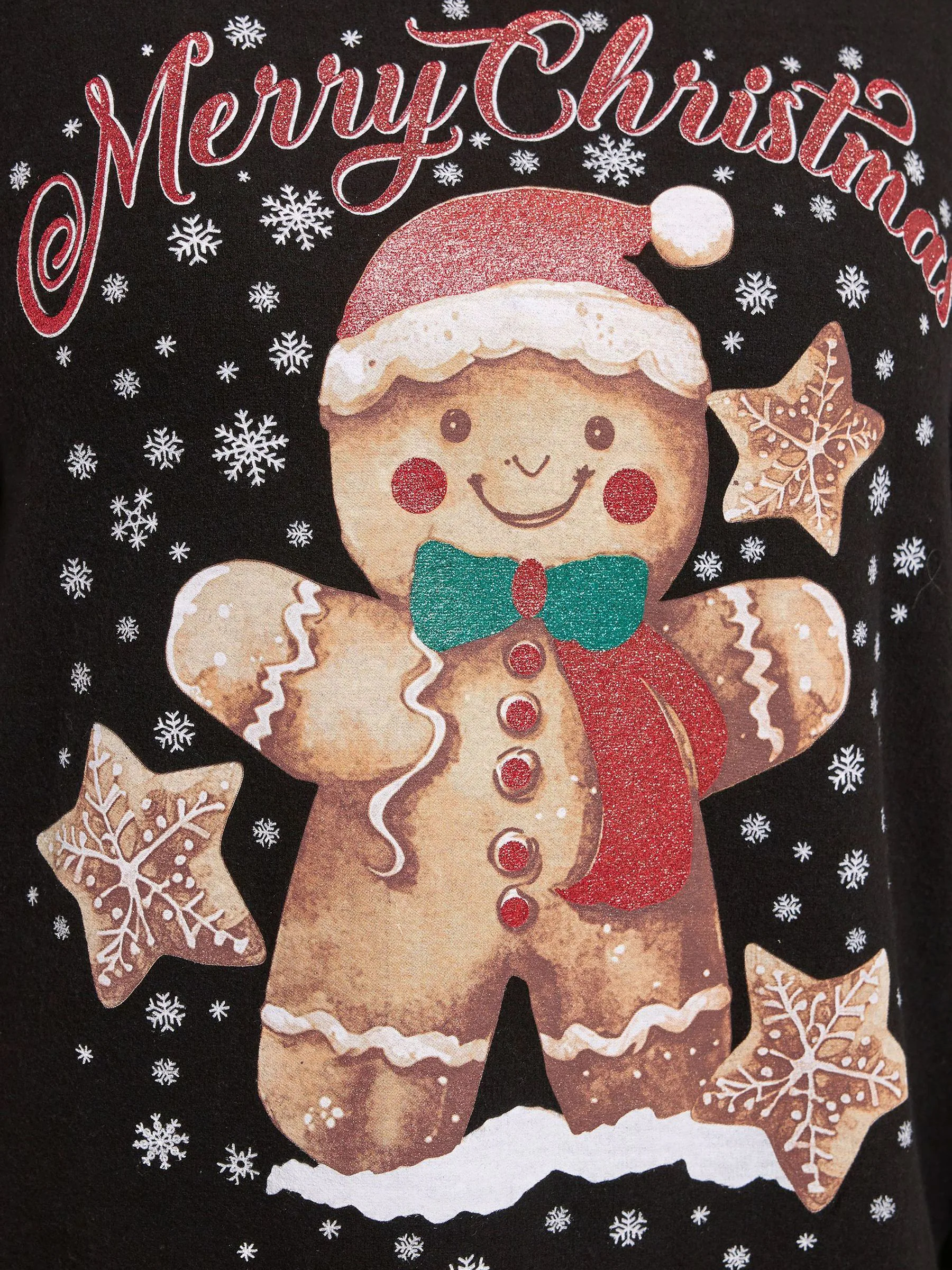 Yours Curve Gingerbread Man Novelty Jumper