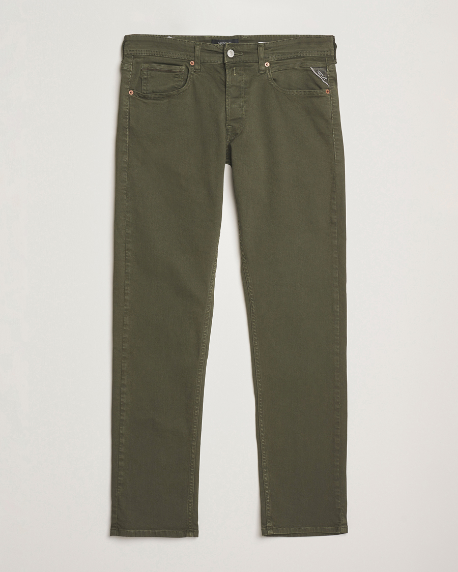 Replay Grover Bullstretch 5-Pocket Pants Dark Green
