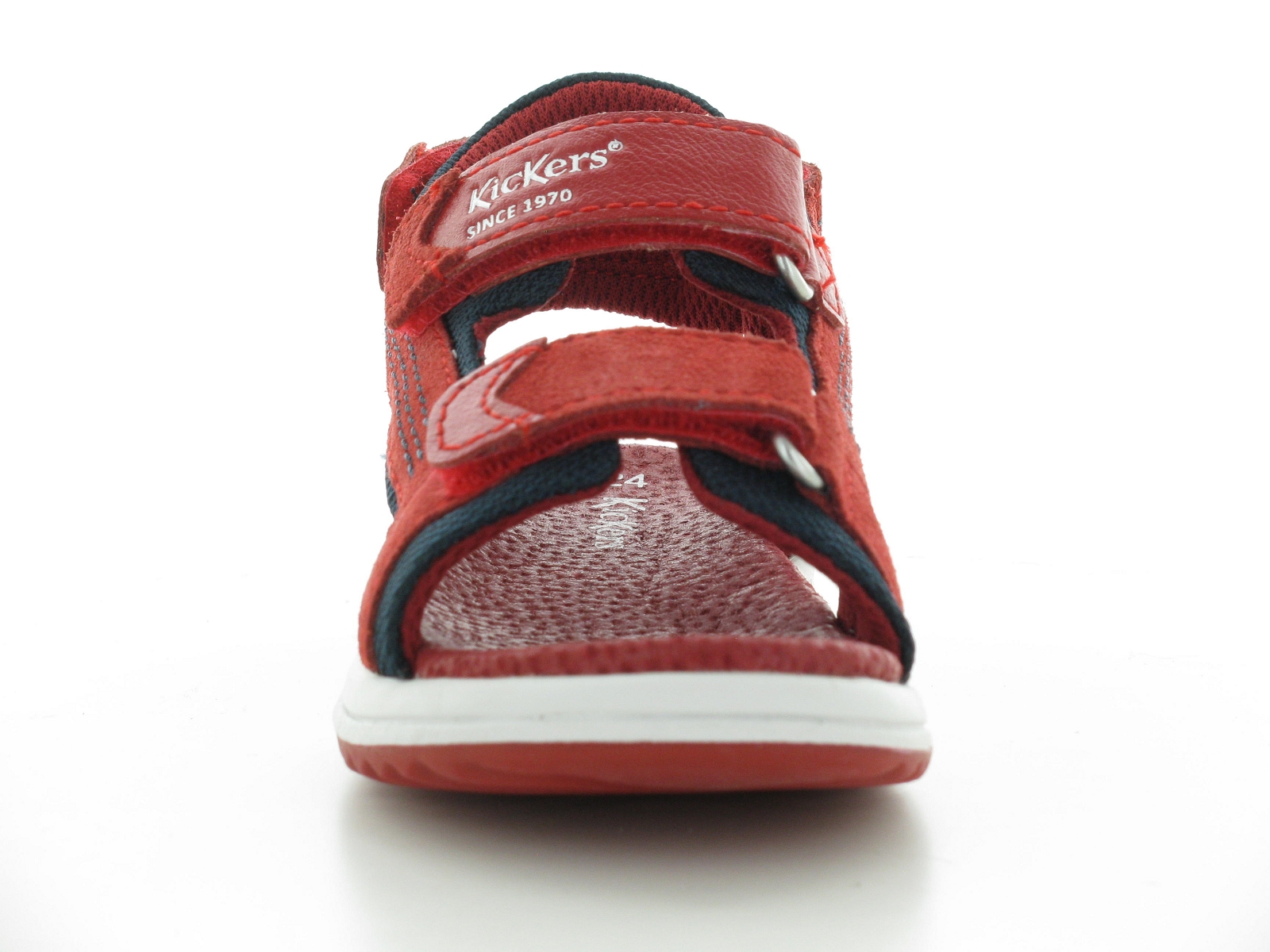 Kickers-694880 Matières combinées Rouge Vif