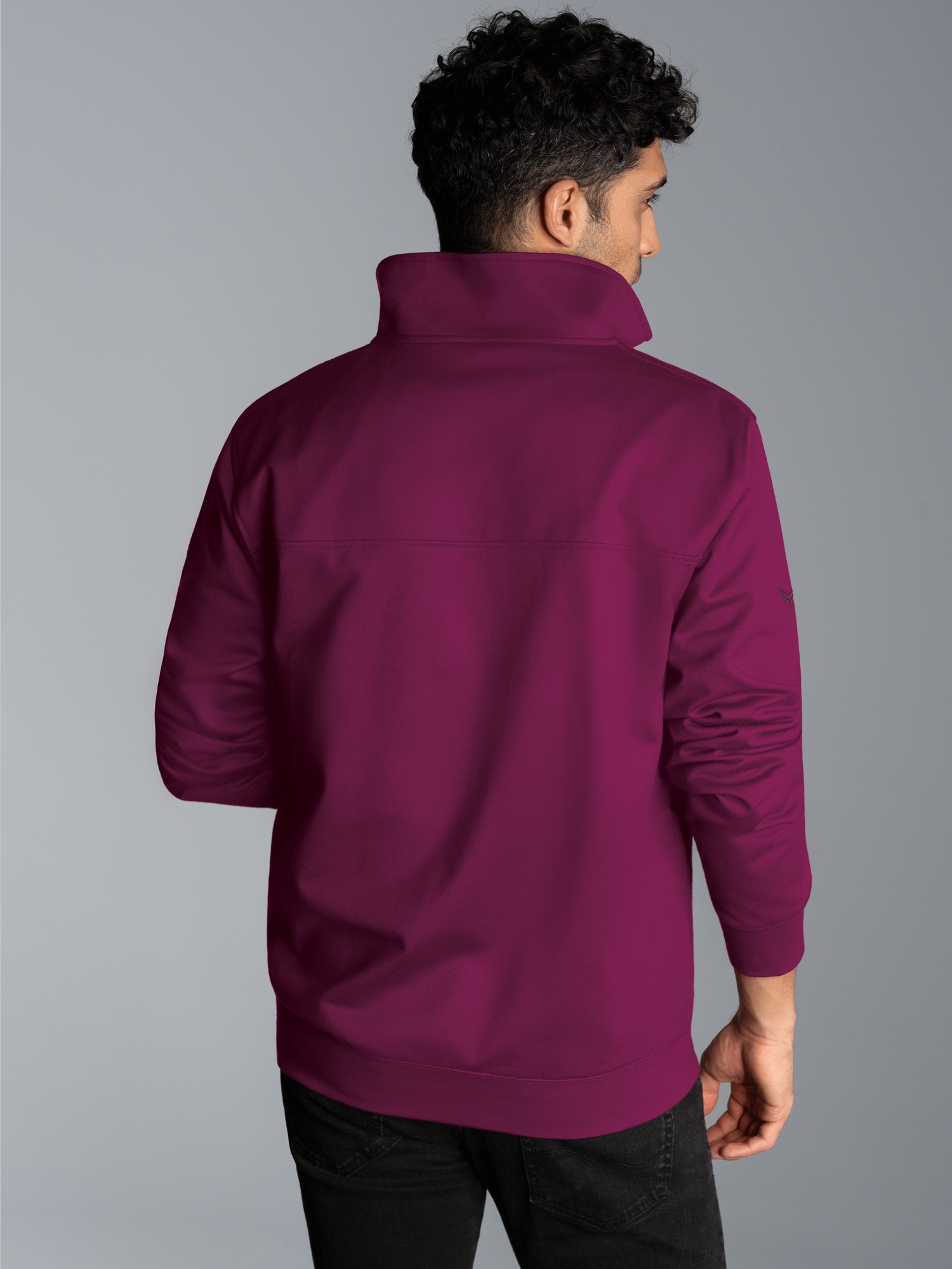 Sweatshirt mit Reißverschluss Sangria