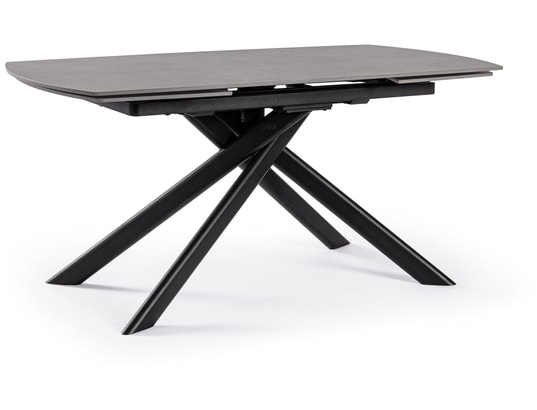 CONCEPT1 - Table de salle à manger Joakim noir 160/240 x 90 x h75 cm