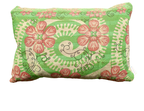 Kussen Kantha vintage 40x60 cm Green