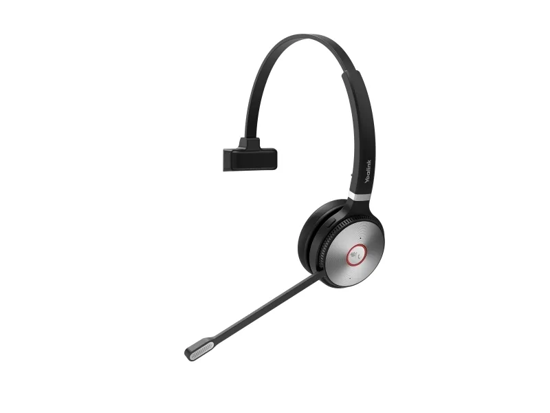 Yealink WH62 Mono - Til Microsoft Teams - headset - på øret - DECT - trådløs - Certified for Microsoft Teams