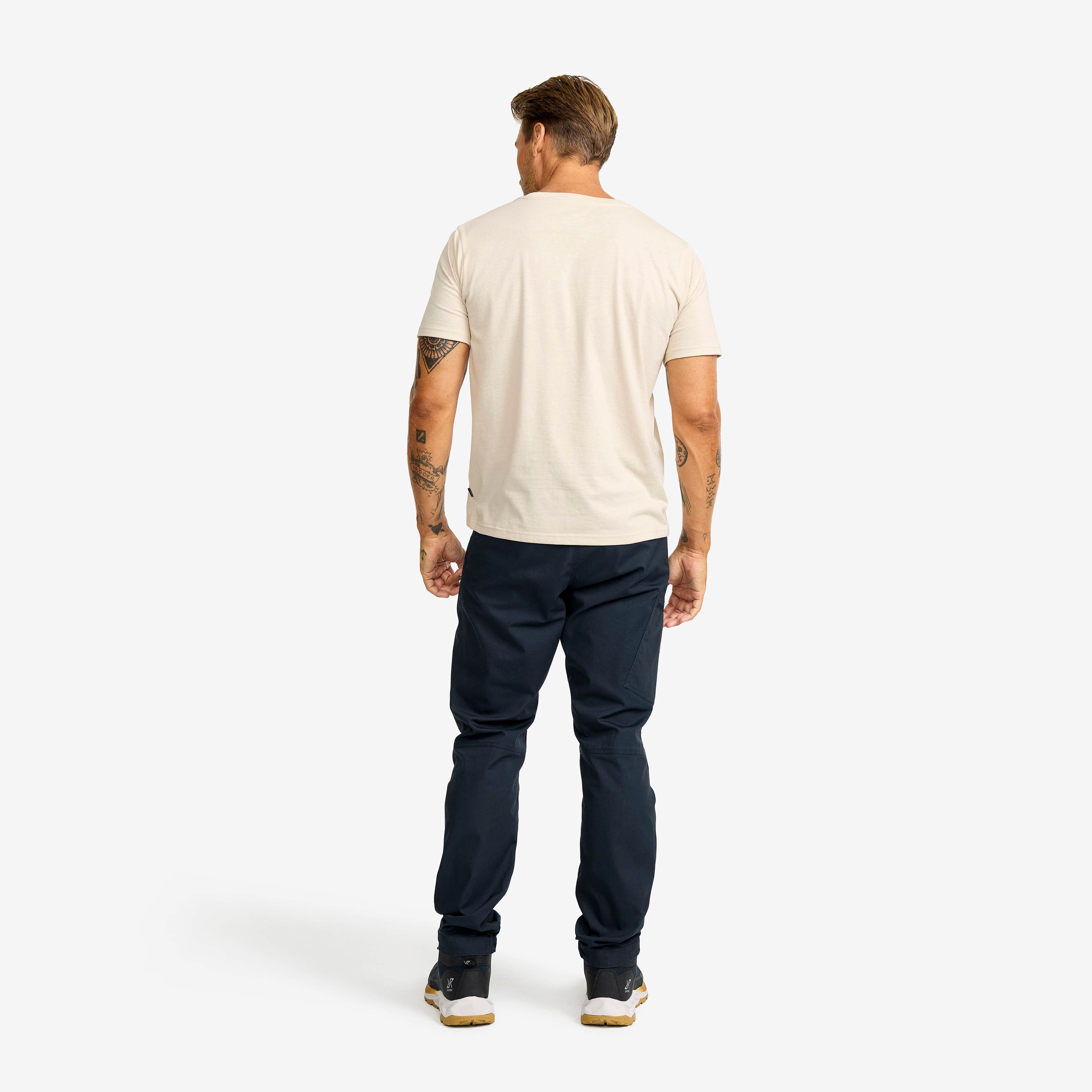 Easy Graphic Mount Lines T-shirt Herre Oatmeal