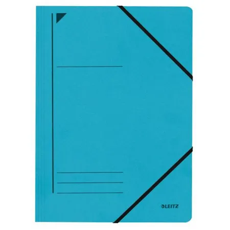 Leitz 39800035 Eckspanner, A4, Füllhöhe 300 Blatt, Pappkarton, blau