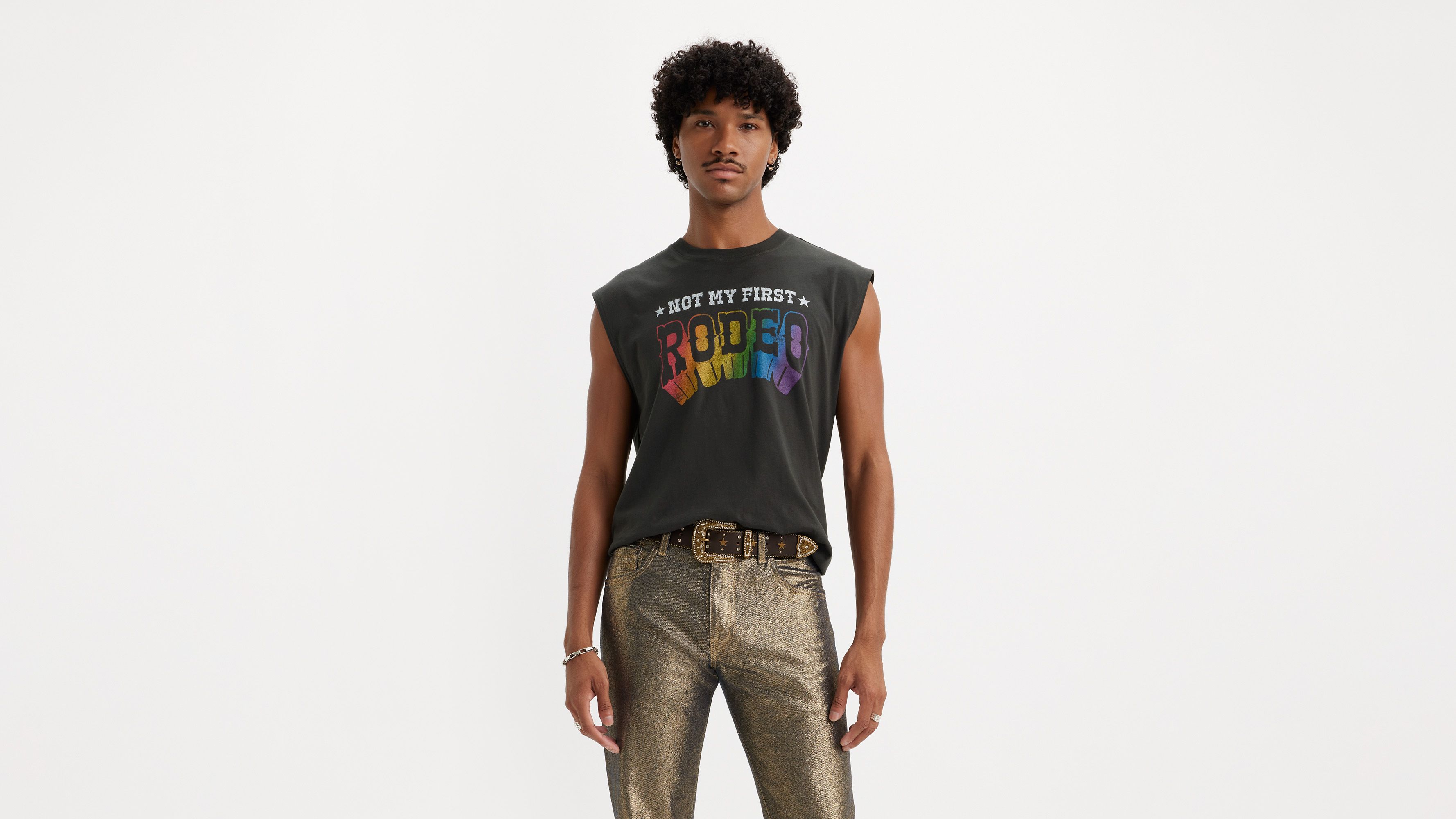 Levi's® Pride Débardeur crop Muscle - Pirate Black - Noir