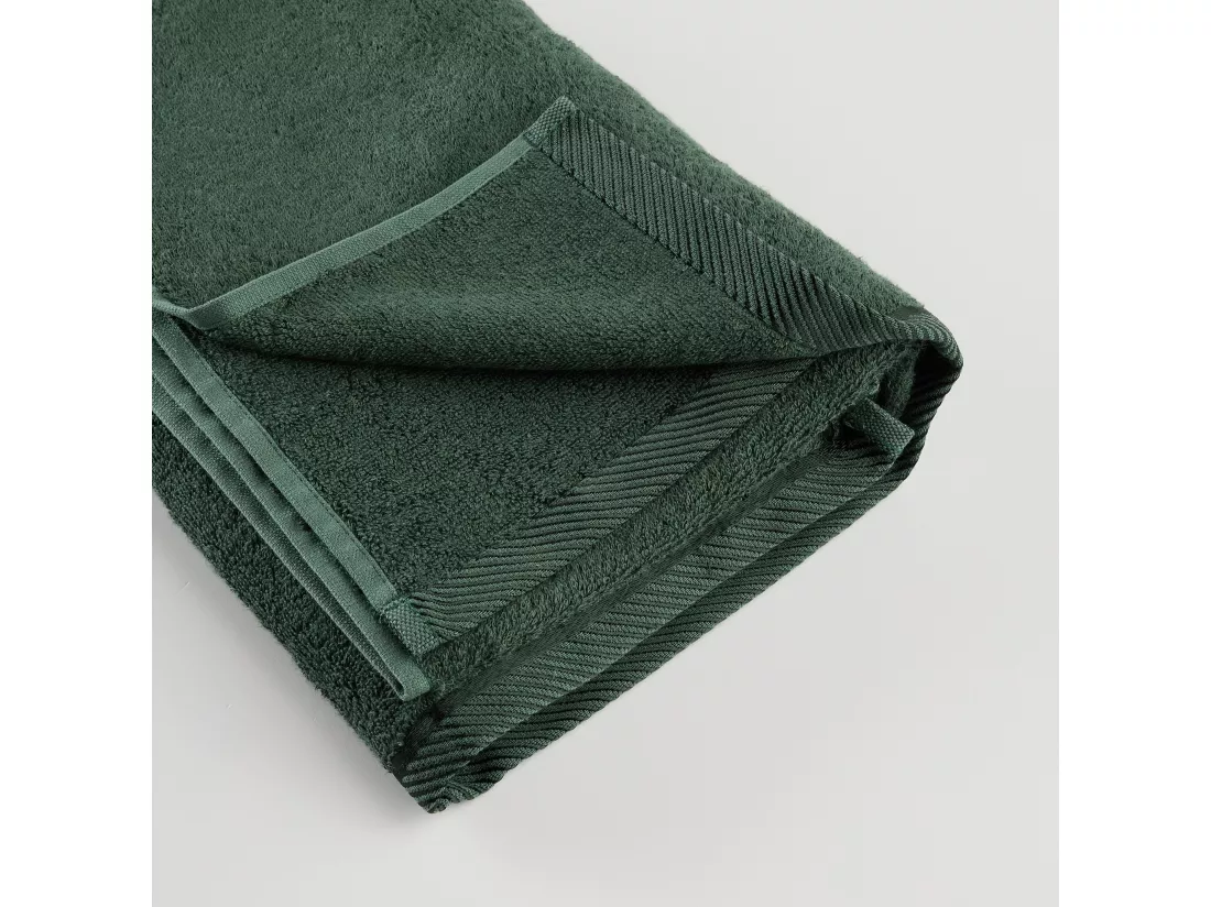 Serviette de Bain Écologique en Bambou Vert Foncé 70x130 cm
