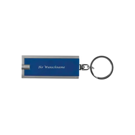 Macma Schlüsselanhänger mit LED Taschenlampe, blau