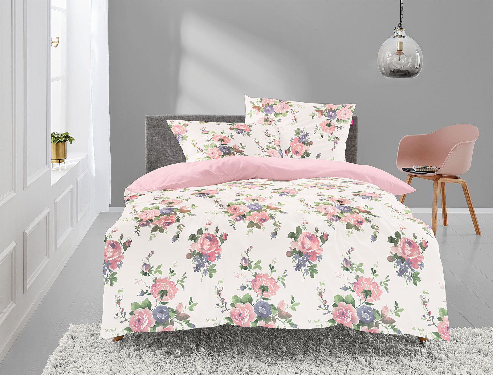 freundin Satin-Bettwäsche CORADO 135 x 200 cm mehrfarbig