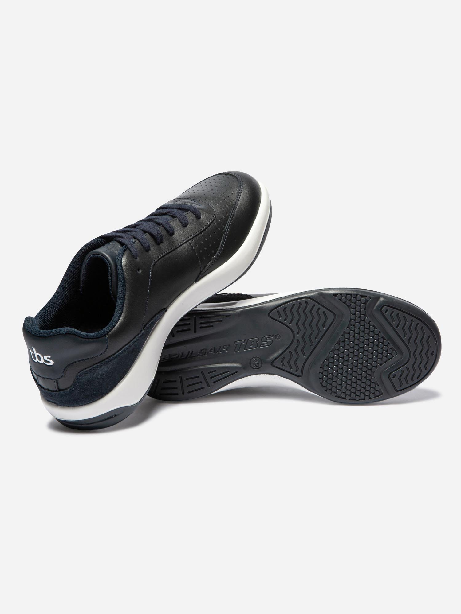 Baskets Homme Fabriquées en France Cuir Marine