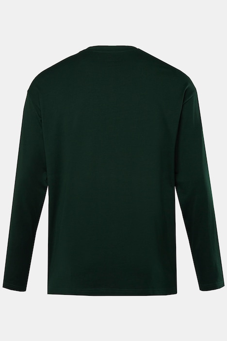 STHUGE Basic Langarmshirt, oversized, bis 8 XL
