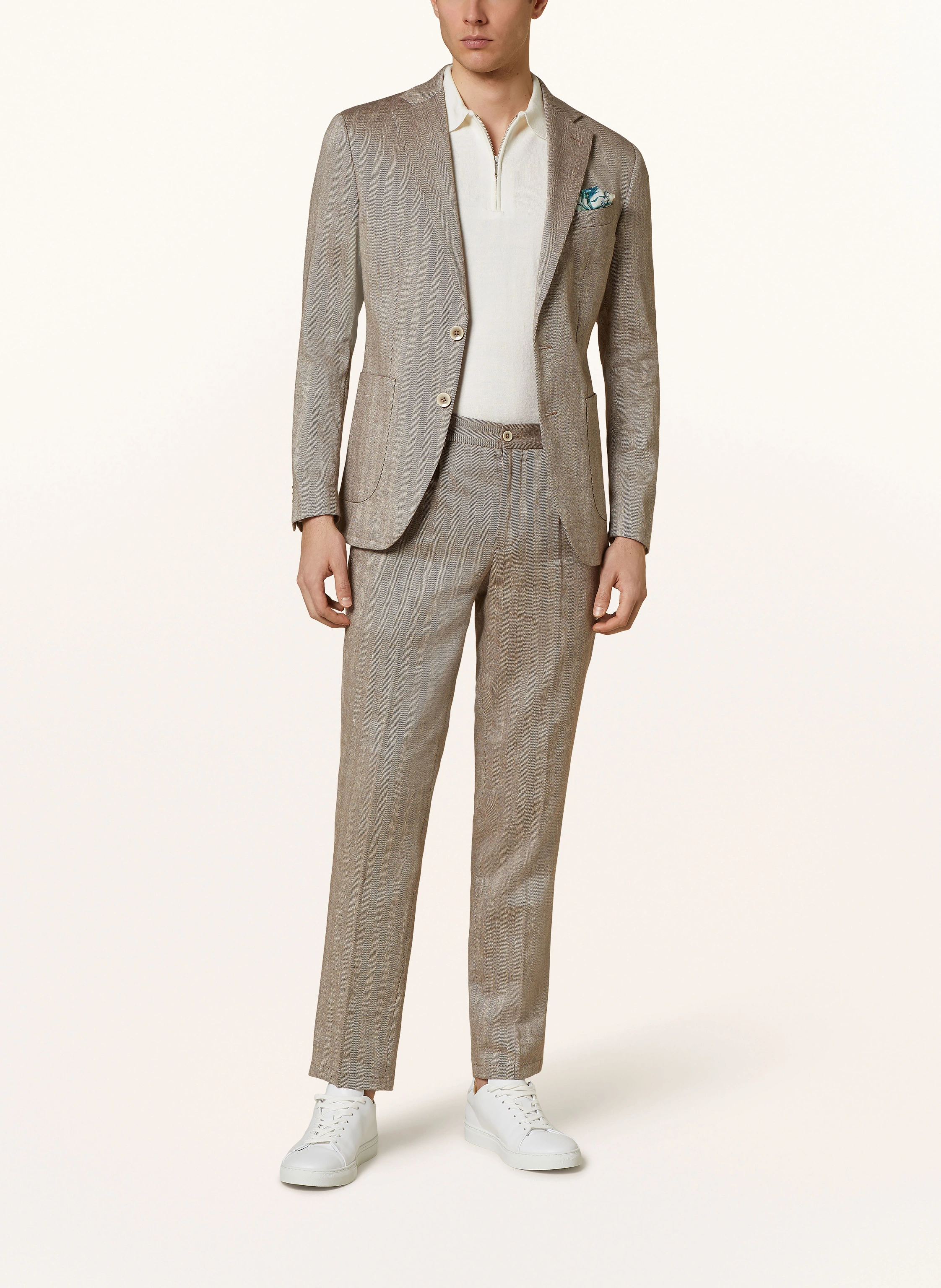 PAUL Hose Slim Fit mit Leinen