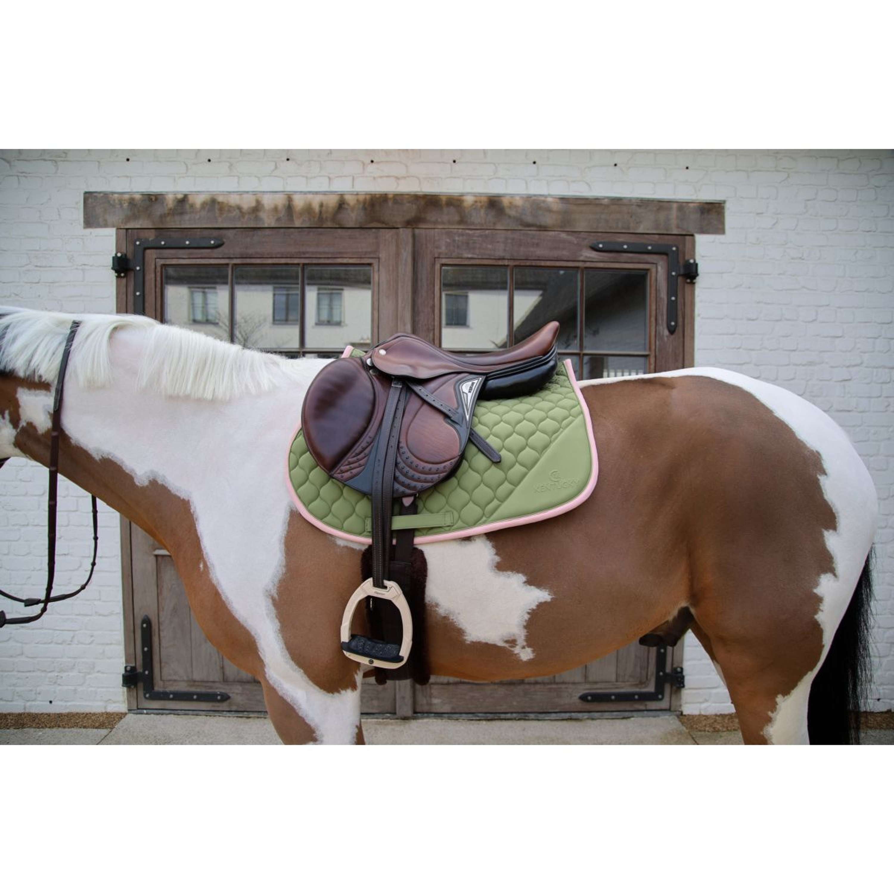 Kentucky Zadeldekje Softshell Onion Quilt Springen Kaki/Oud Roze