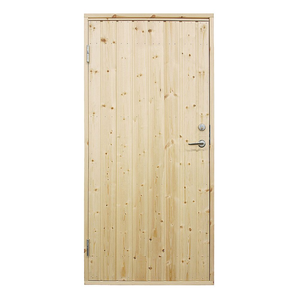 BODDØR UISOLERT VIBOSTUGAN 9X20 VENSTRE RETT PANEL 10°