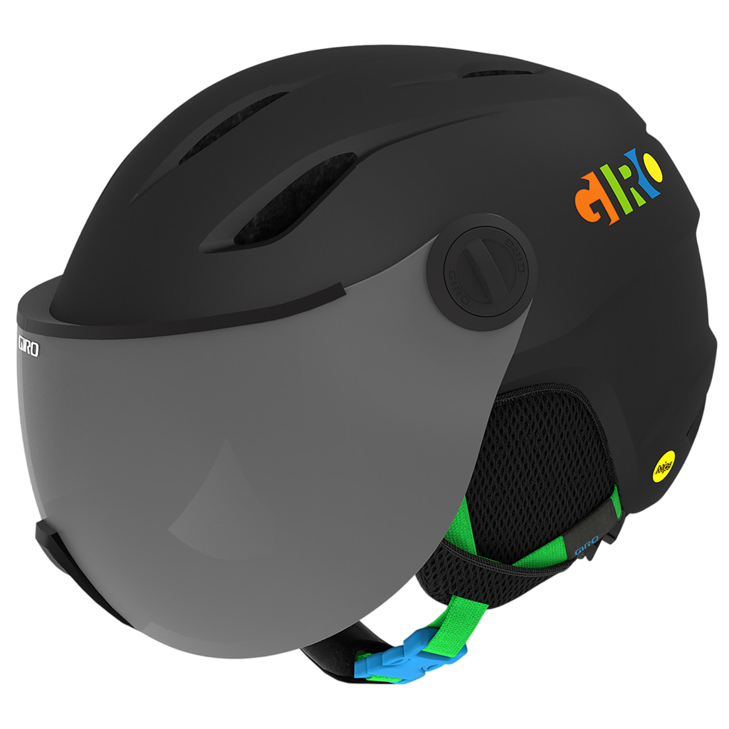 Skihelm Buzz MIPS matte black/party blocks