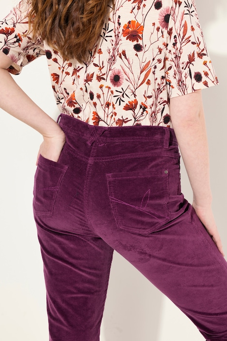 Cordhose Marie, Bootcut, Komfortbund, Biobaumwolle
