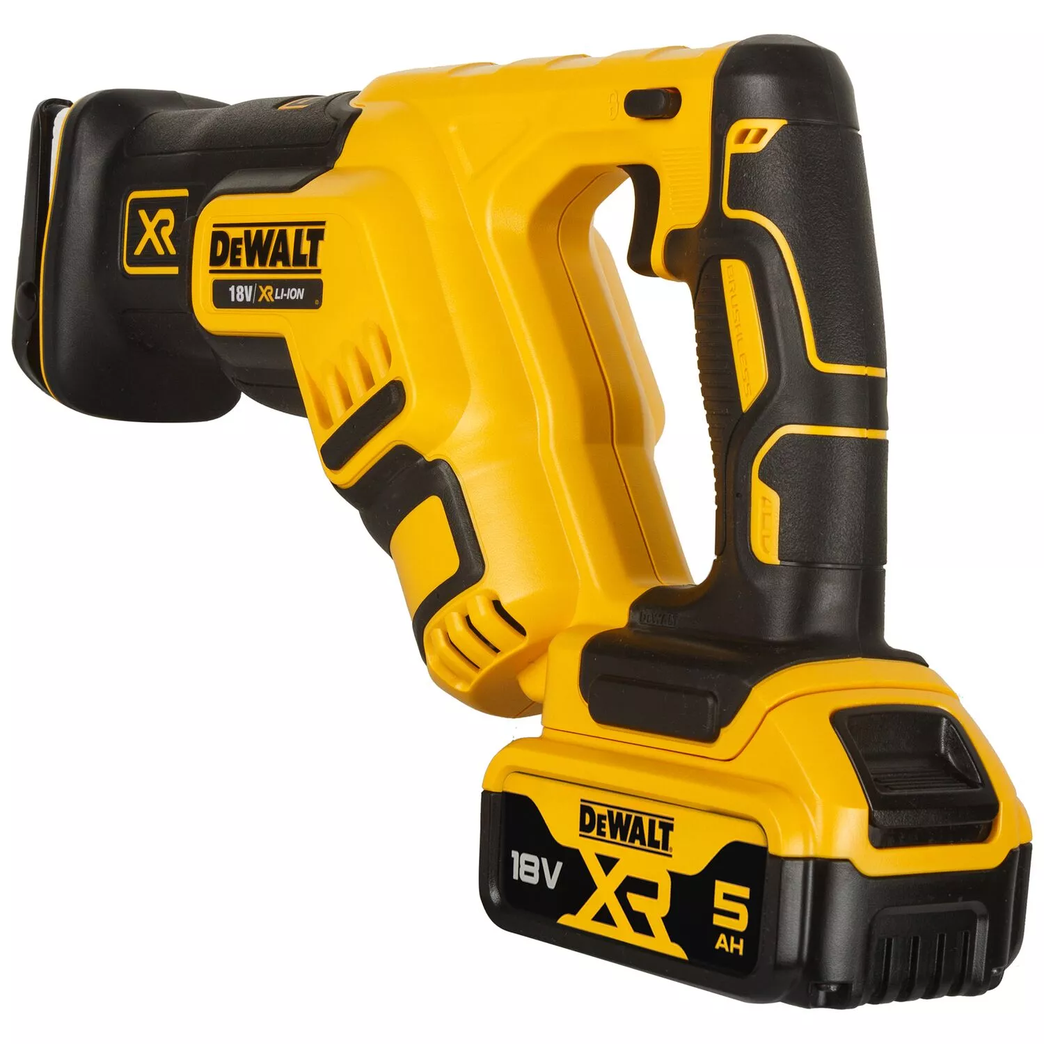 DeWALT DCS367P2 18V Li-Ion accu reciprozaag set (2x 5.0Ah accu) in TSTAK - koolborstelloos