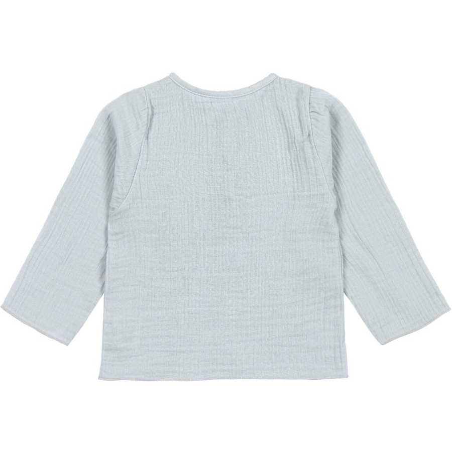 LÄSSIG Musselin Langarmshirt powder blue
