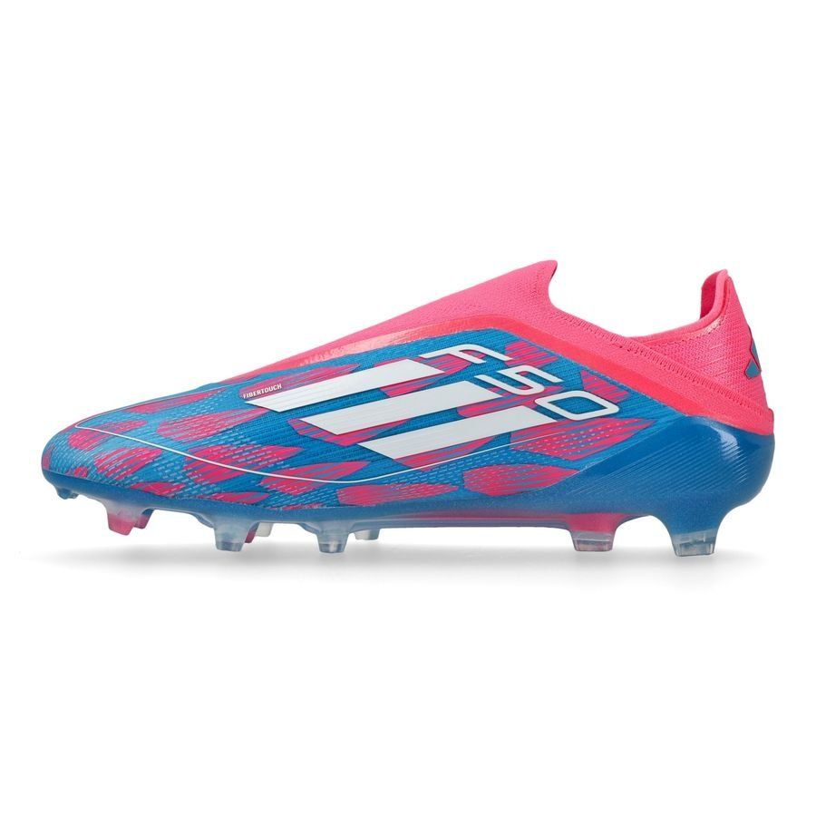 adidas F50 Elite Laceless FG Reemergence - Bleu/Blanc/Rose