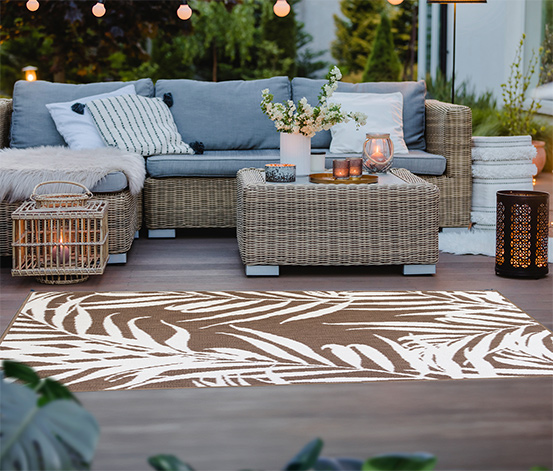 Outdoor-Wendeteppich »Palm Tree«, braun, ca. 120 x 160 cm