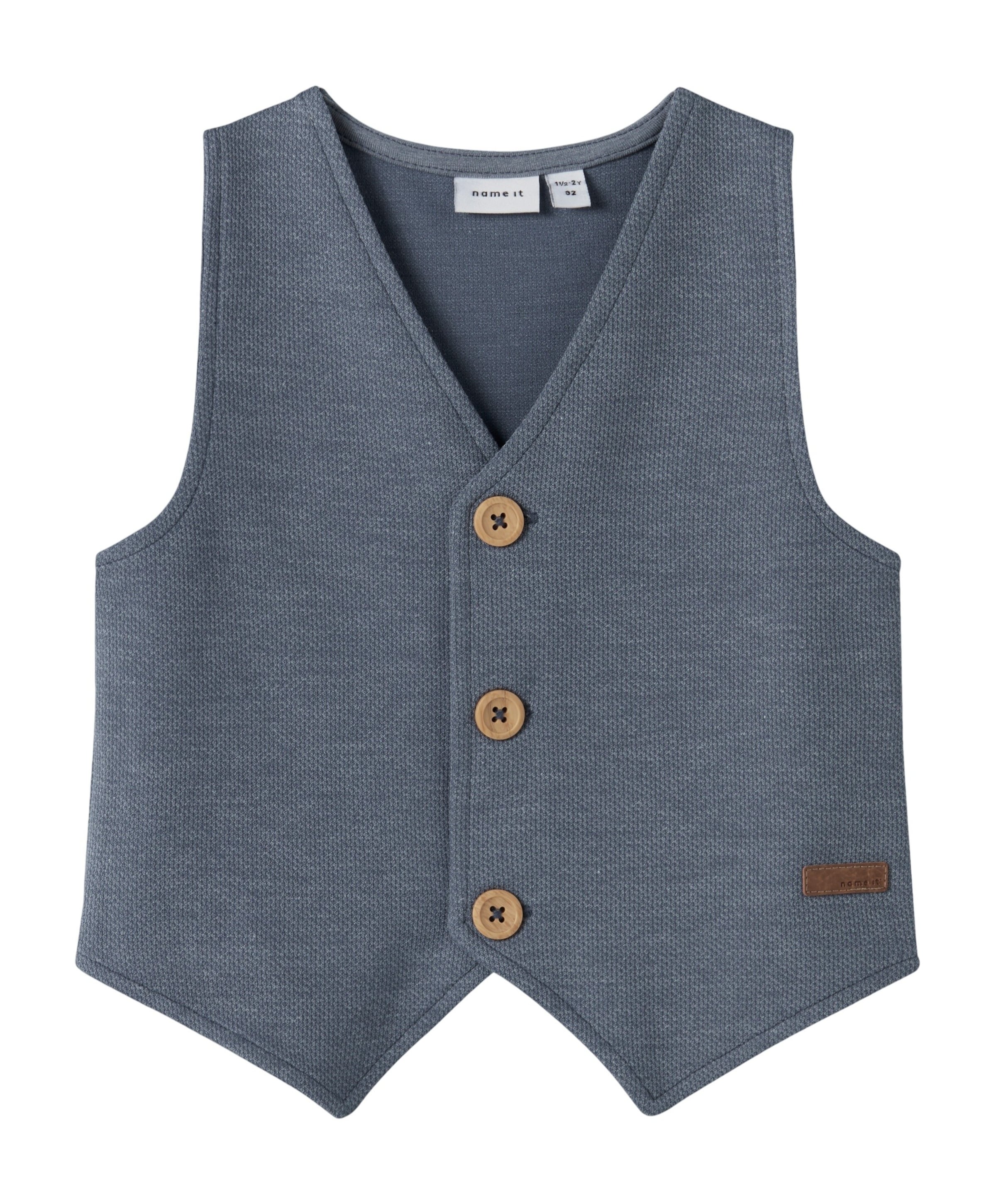 Name it Jongens gilet blauw