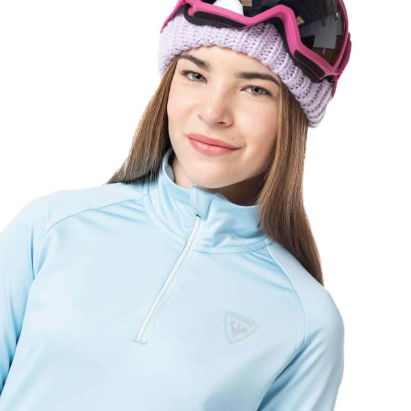 Sweat polaire ROSSIGNOL GIRL 1/2 ZIP WARM STRETCH GLACIER