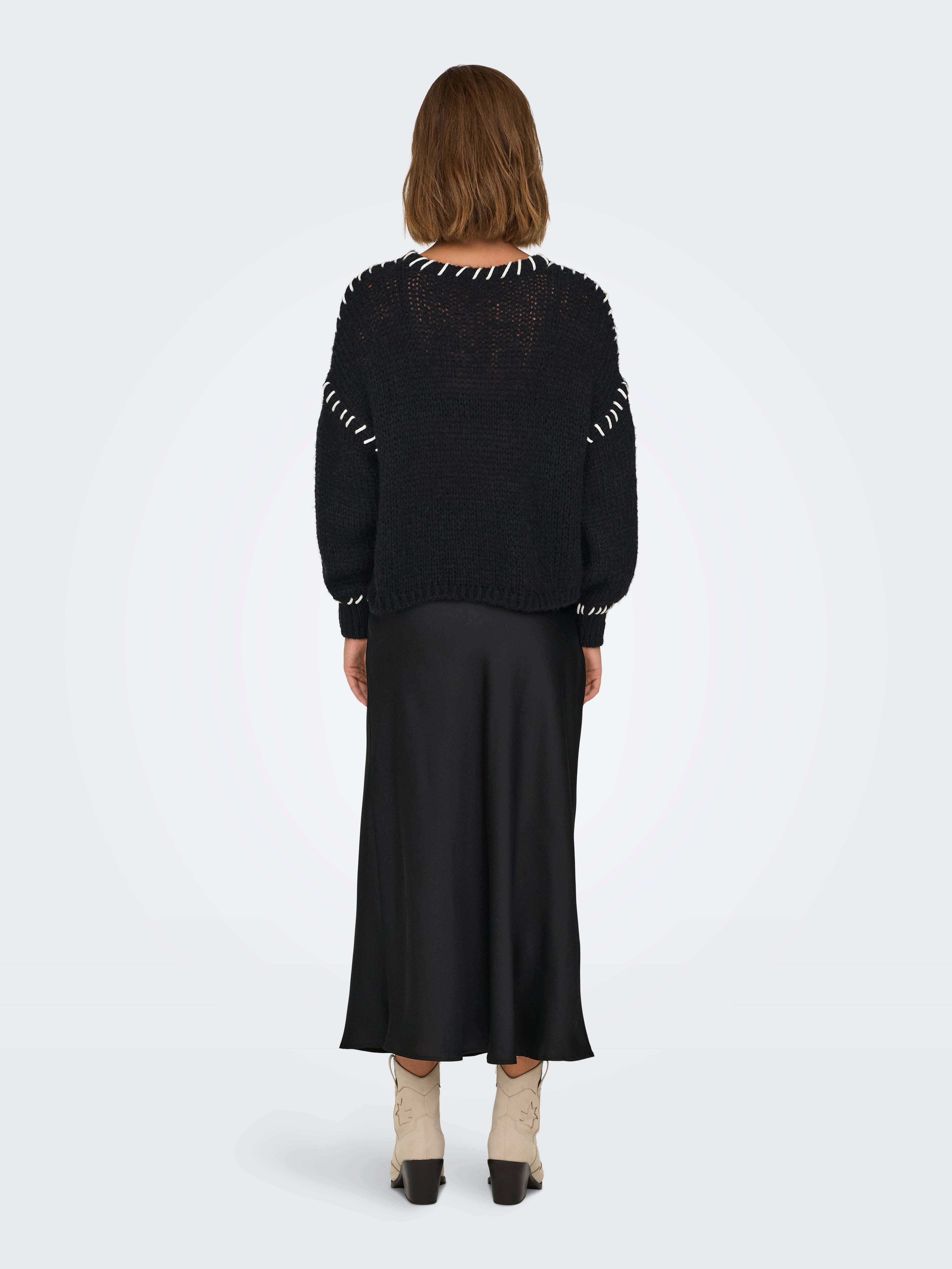 ONLDENISE Strickpullover Black