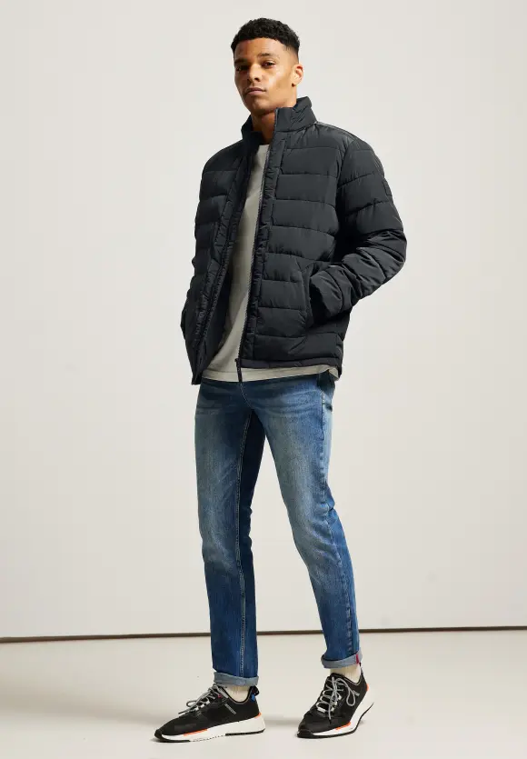 Fake Light Daunen Jacke - limousine black