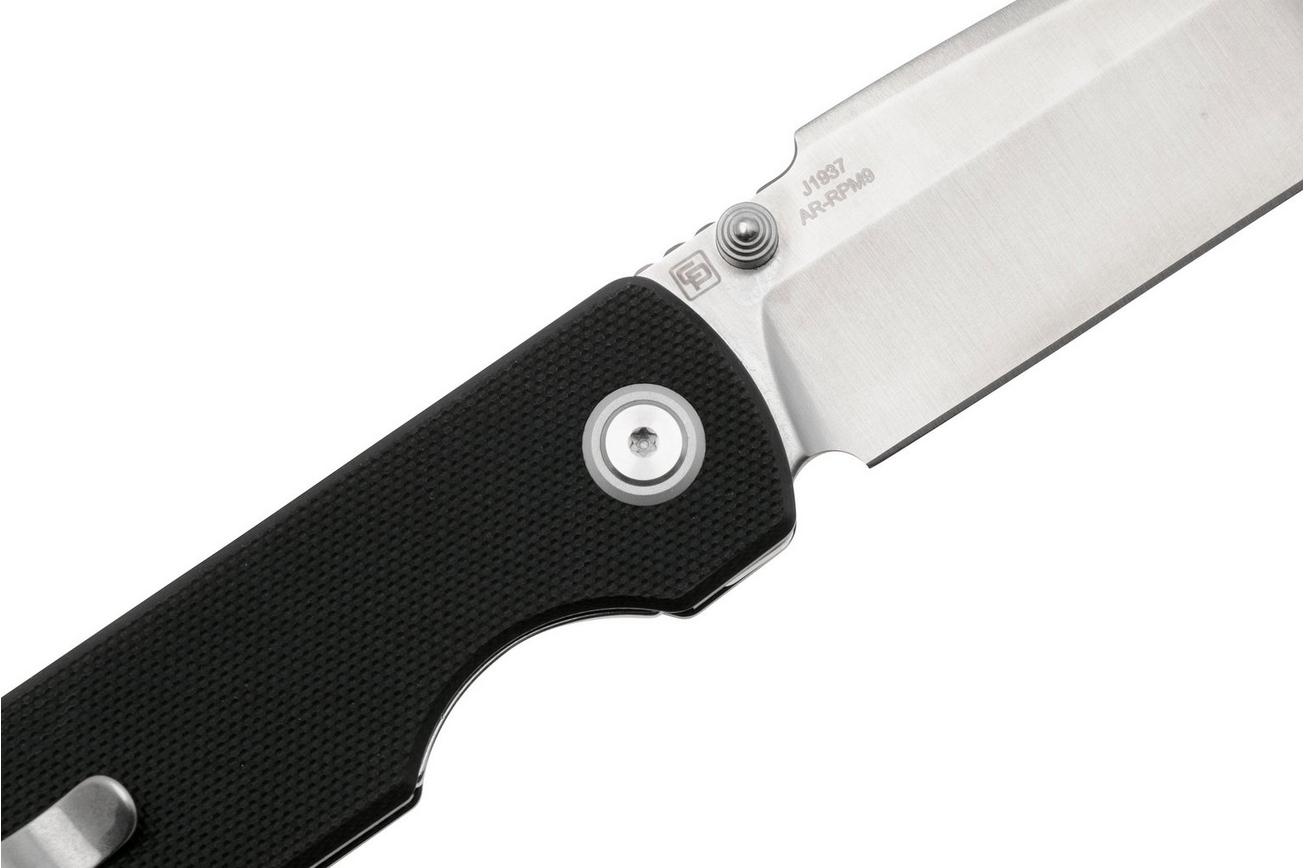 CJRB Nova J1937-BK, Satin AR-RPM9, Black G10, zakmes