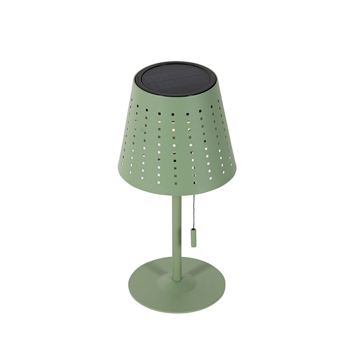 Set van 2 tafellampen groen oplaadbaar en solar - Ferre