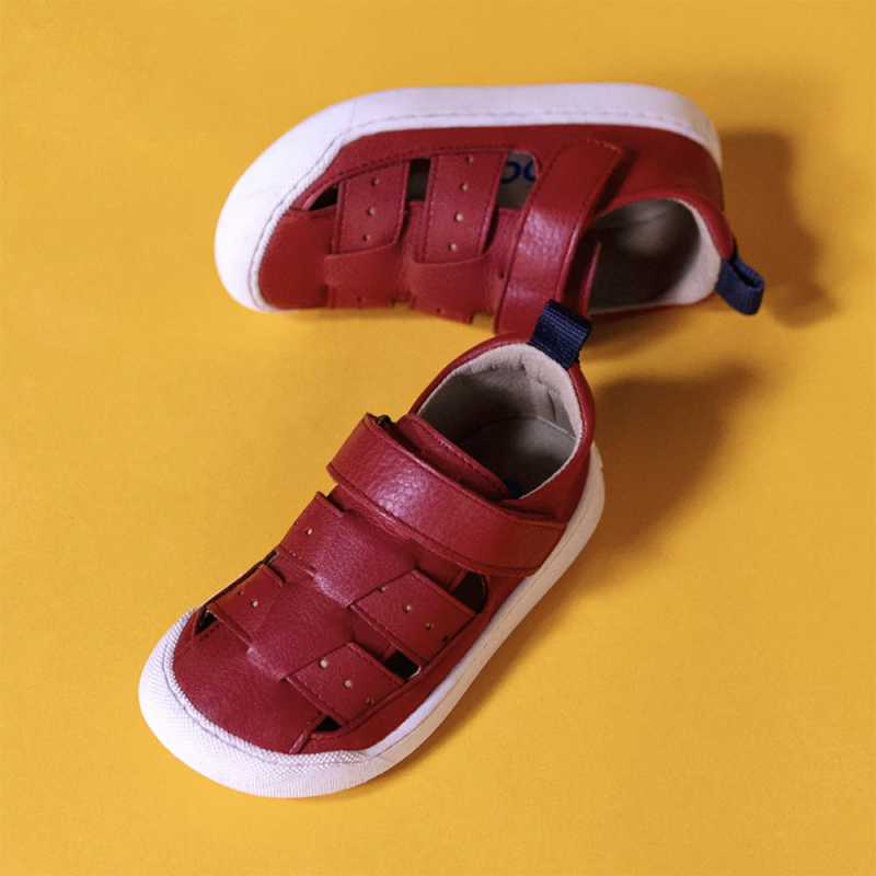 Acebos Acebos Barefoot Gummi Sandales Rouge