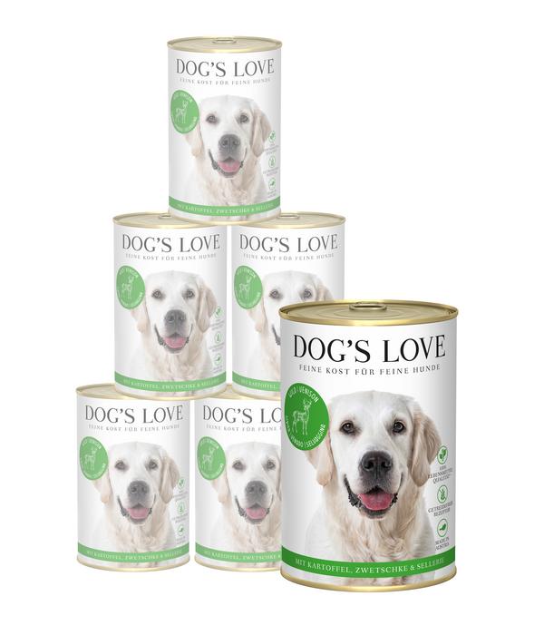 DOG'S LOVE Nassfutter für Hunde Adult, 6 x