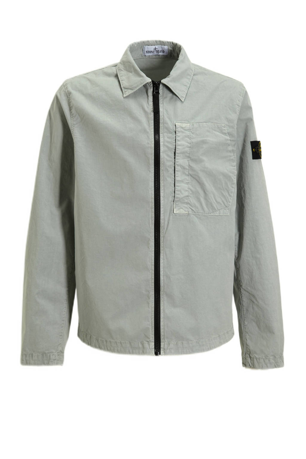 Stone Island overshirt lichtgrijs