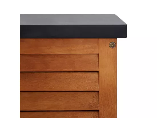 Boîte de rangement de jardin 117x50x55 cm Eucalyptus solide