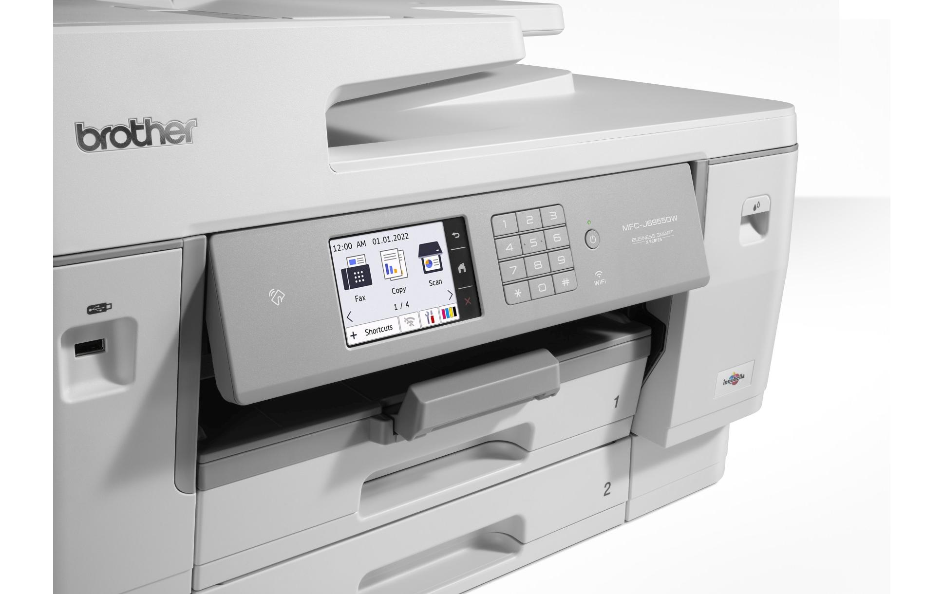 Multifunktionsdrucker MFC-J6955DW<br>WLAN-fähiger 4-in-1-Multifunktions-Tintenstrahldrucker