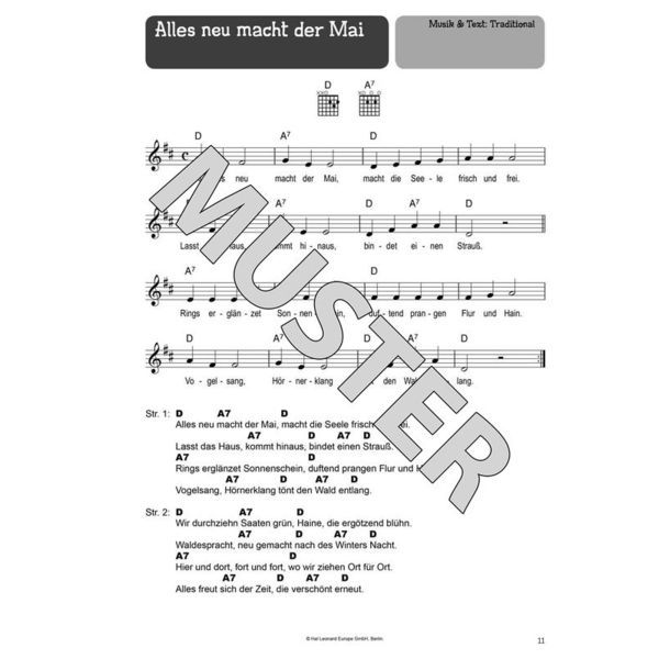 Bosworth 100 Kinderlieder Gitarre 2