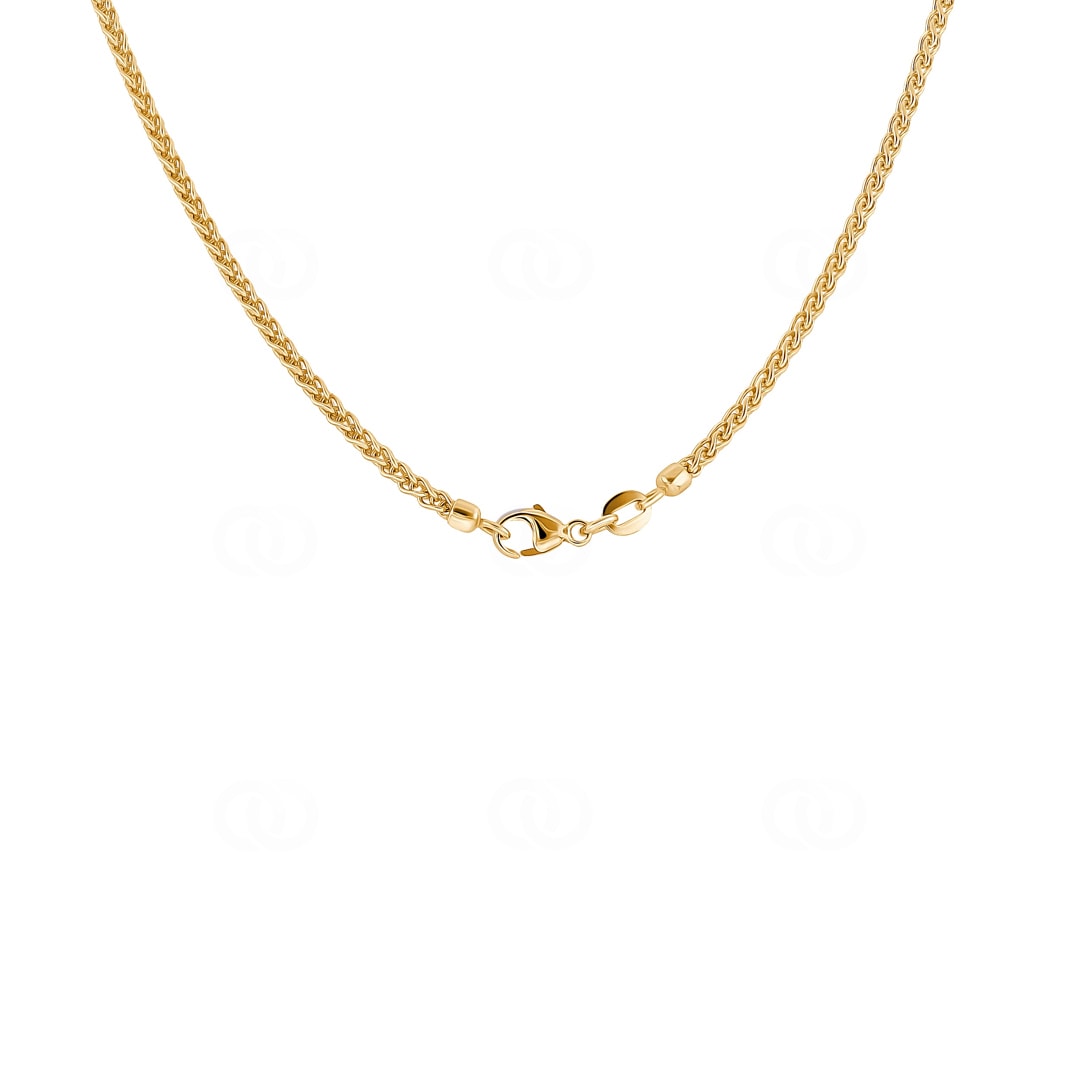 Zopfkette 750/18 K Gelbgold 2.1mm