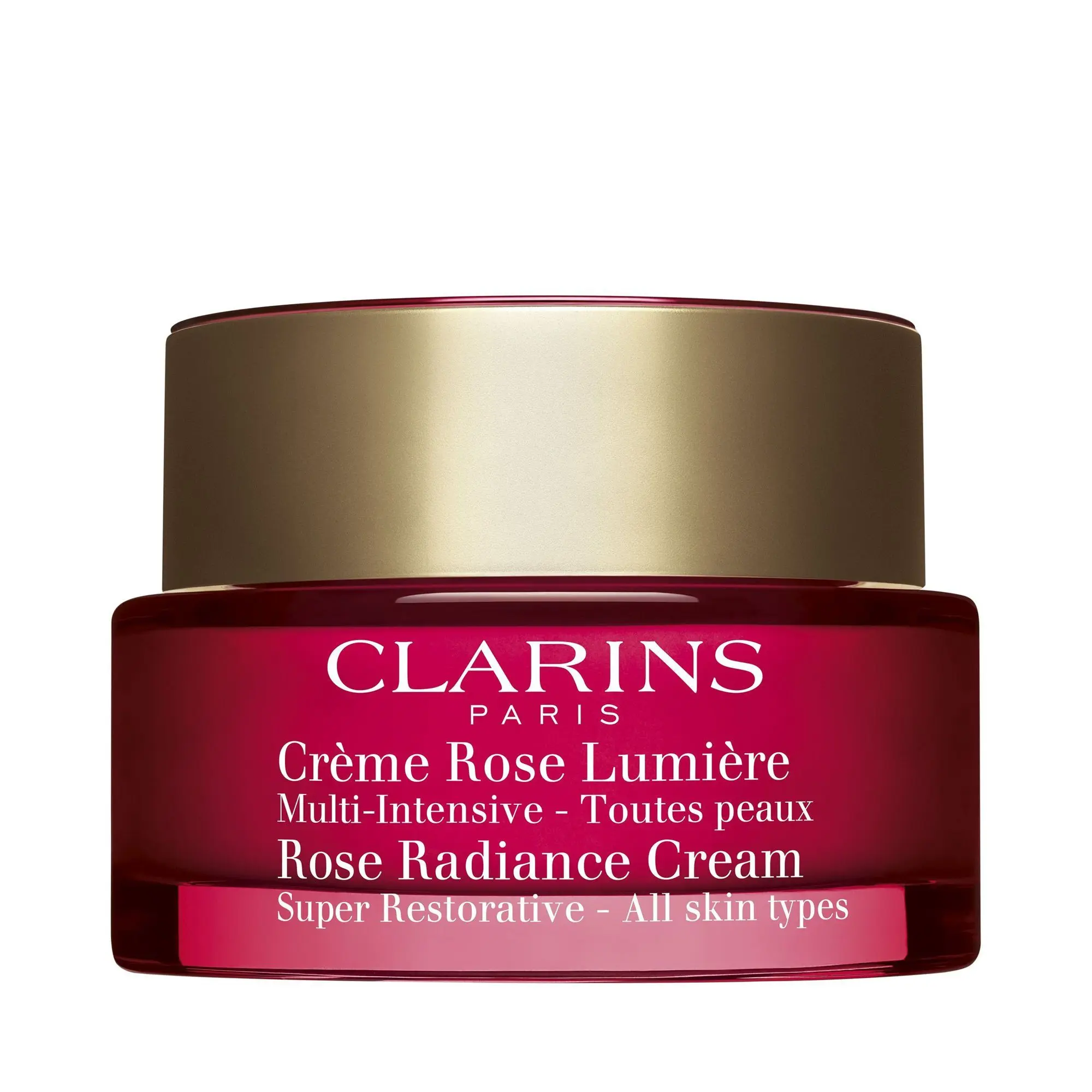 Clarins - Crème Rose Lumière Multi-Intensive - Toutes peaux Soin anti-âge redensifiant- Soin de jour
